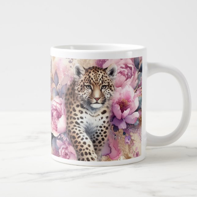 Grande Tasse Club Leopard & Roses (Droite)
