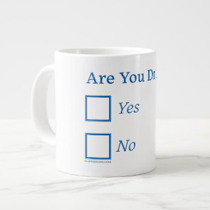 Grande Tasse Cochez les cases SlipperyJoe's Are You Drunk marte