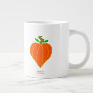Grande Tasse Coeur citrouille Jumbo Mug