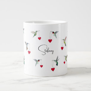 Grande Tasse Colibris Personnalisés Mug de café géant