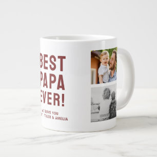 Grande Tasse Collage photo Best Papa Ever 4
