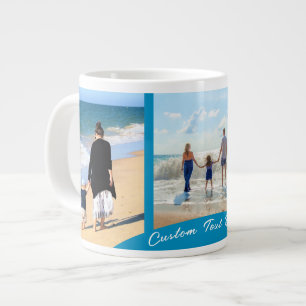 Grande Tasse Collage photo personnalisé Mug avec vos photos et 