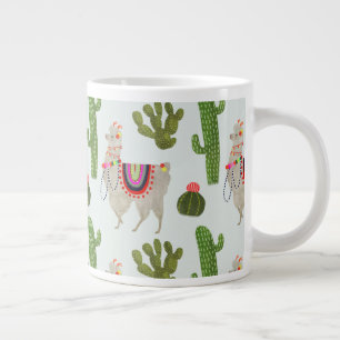Grande Tasse Collection Llamarama  Motif Cactus & Llama