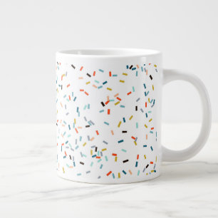 Grande Tasse Coloré Confetti Motif Automne