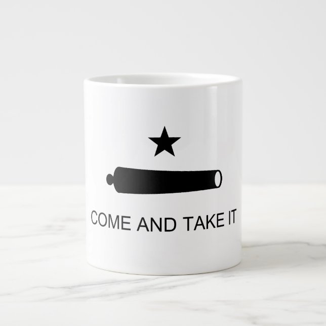 Grande Tasse Come & Take It ! Flag de Texas State (Devant)
