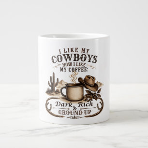 Grande Tasse Comme Mes Cowboys Comme Mon Café
