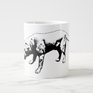 Grande Tasse Concentrez-vous au calme en monochrome