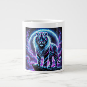 Grande Tasse Conception de boue de spécialité Neon Energy Tiger