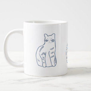 Grande Tasse Conception de chat élégante