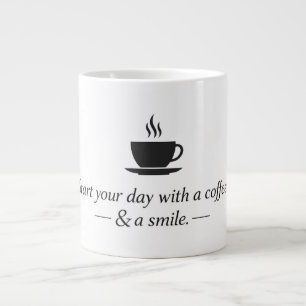 Grande Tasse Conception de citation de café minimaliste – Typog