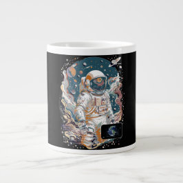 Grande Tasse Conception de l'astronaute mondiale
