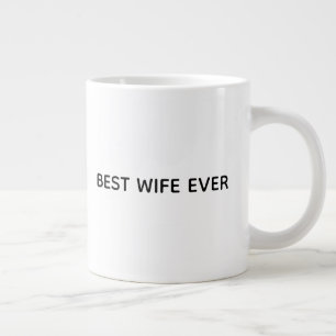 Grande Tasse Conception de mug typographique – Meilleure épouse