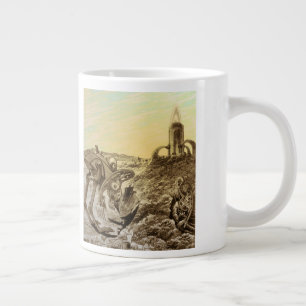 Grande Tasse Conception de planètes d'aliens de science-fiction