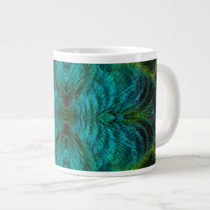Grande Tasse Conception de plume de kaléidoscope