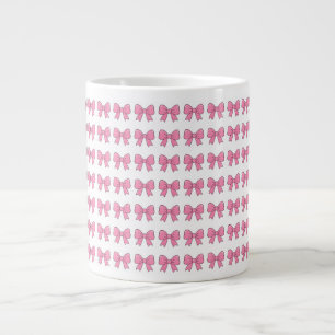 Grande Tasse Conception de ruban à nœud rose mignon – Nœud girl