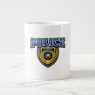 Grande Tasse Conception de texte gras pour badge de police