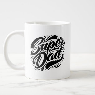 Grande Tasse Conception de typographie Super Papa Héros-67888
