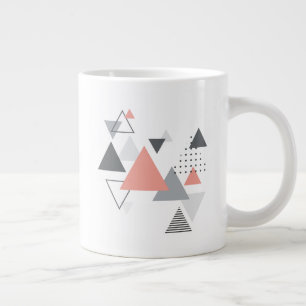 Grande Tasse Conception géométrique scandinave Abstraite