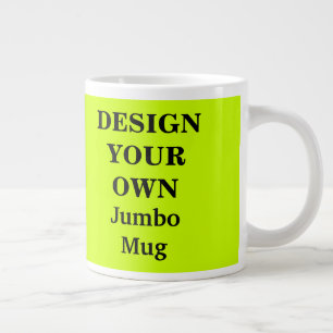 Grande Tasse Concevez votre propre Mug Jumbo - Jaune Fluorescen