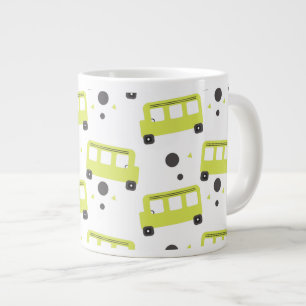 Grande Tasse Conducteur de bus scolaire Confettis jaunes Éducat