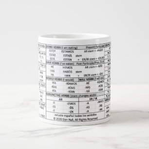Grande Tasse Conjugation espagnole principale - 20 Ounce Mug