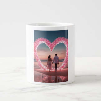 Grande Tasse Connecté par l'amour, alimenté par le café."
