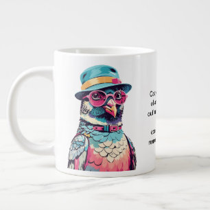 Grande Tasse Conseil Drôle D'Un Pigeon