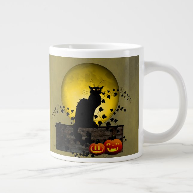 Grande Tasse Conversation Noir Halloween (Droite)