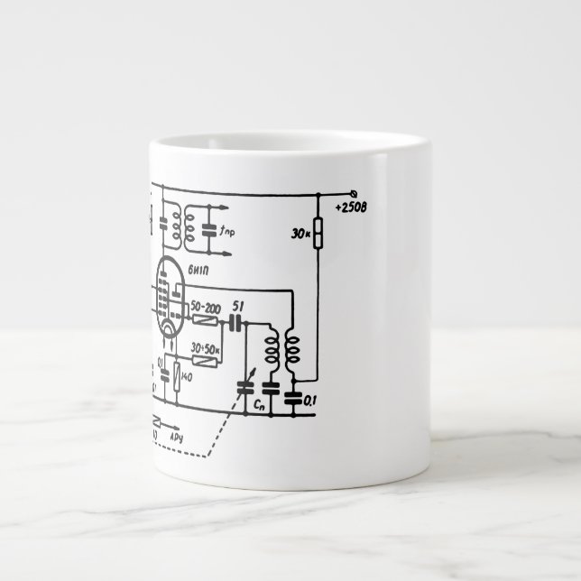 Grande Tasse Convertisseur de fréquence ECH81 Mug (Devant)