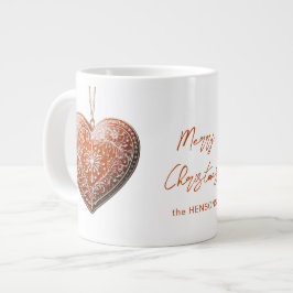 Grande Tasse Cookie de Noël rustique Décoré traditionnel