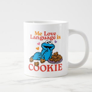 Grande Tasse Cookie Monster Citation de la Saint Valentin