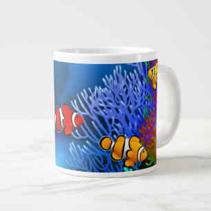 Grande Tasse Coral Reef Percula Clownfish Spécialité Mug