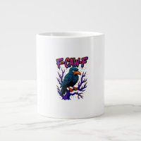 Corbeau, F-Caw-F Oiseau Drôle Lune Gothique Humour