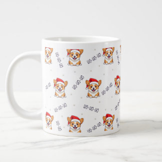 Grande Tasse Corgis à Santa Hats Motif de Noël