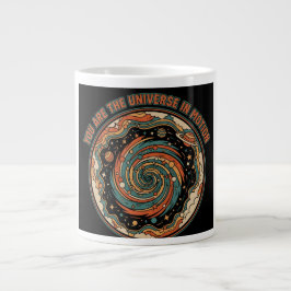 Grande Tasse Cosmic Universe In Motion - Retro Aesthetic Spirit
