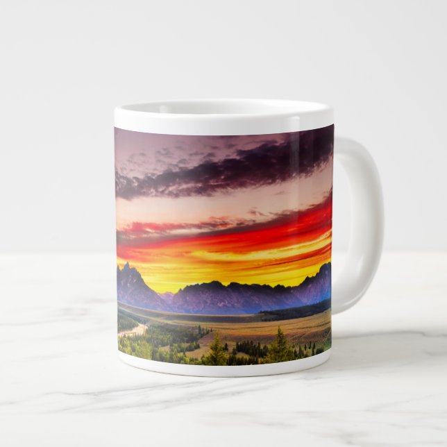 Grande Tasse Coucher de soleil d'été à Snake River Vue (Devant droit)