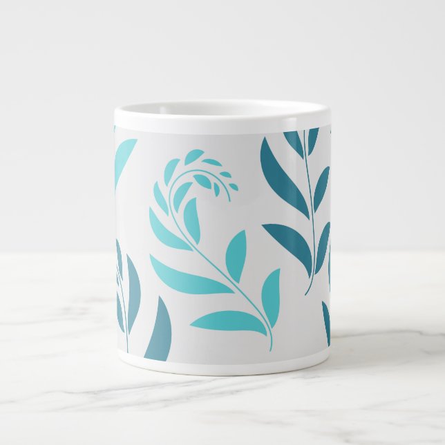 Grande Tasse Couleur de moût de la nature bleu (Devant)