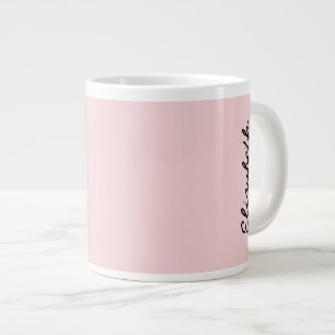Grande Tasse Couleur solide rose pâle