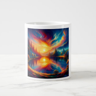 Grande Tasse Couleurs sur le lac