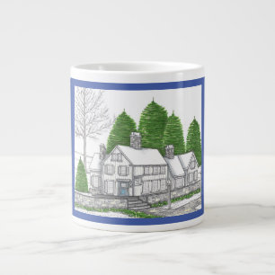 Grande Tasse Country Inn Winter Soltice Jumbo Mug with Blue