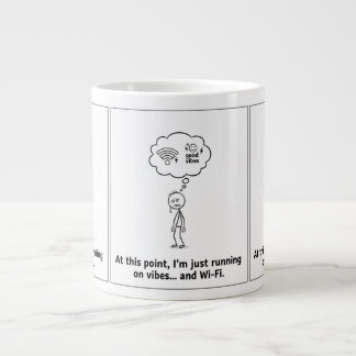 Grande Tasse Coup sur Vibes & Mug Wi-Fi - Drôle Coffee Cup