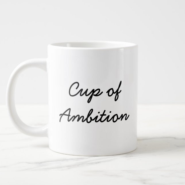Grande Tasse Coupe d'ambition Jumbo Mug (à un côté) (Gauche)