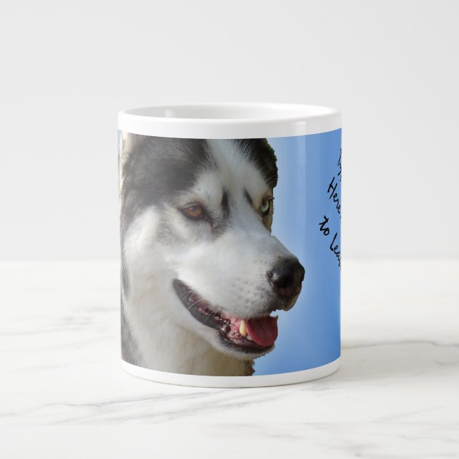 Grande Tasse Coupe Husky Jumbo Mug Siberian Husky Personnalisée (Devant)