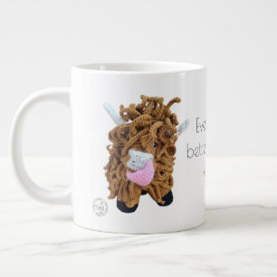 Grande Tasse Coupe Jumbo de vache Highland