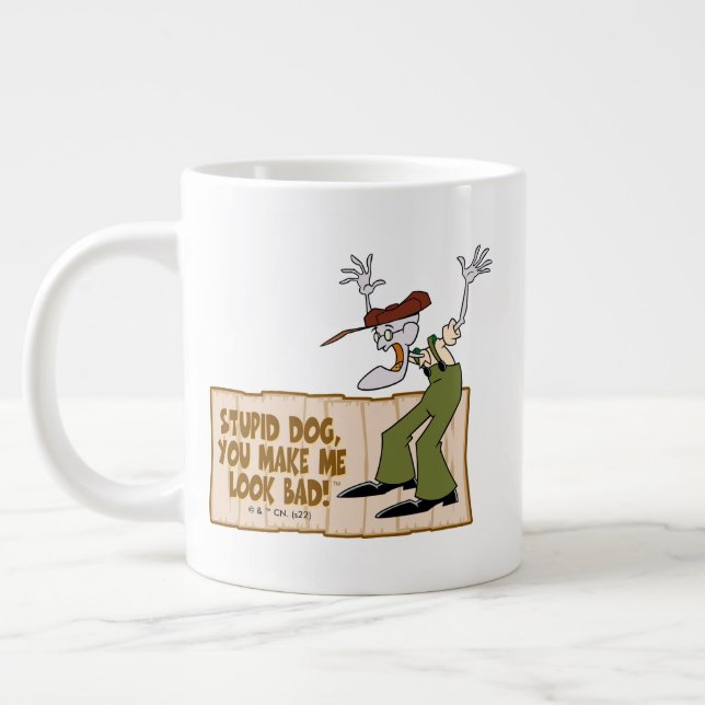 Grande Tasse Courage du chien lâché | Tu Me Fais Mal L'Air ! (Gauche)