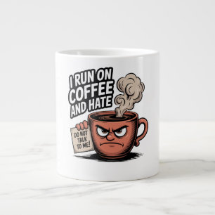 Grande Tasse Courez sur le café et Hate Funny Coffee Addiction