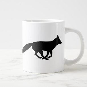 Grande Tasse Courir des silhouettes Fox