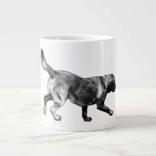 Grande Tasse Courir Labrador Retriever Ink Art Mug