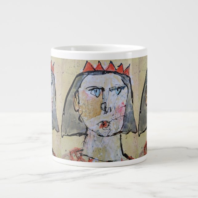 Grande Tasse Couronné Avec Amour Jumbo Mug (Devant)