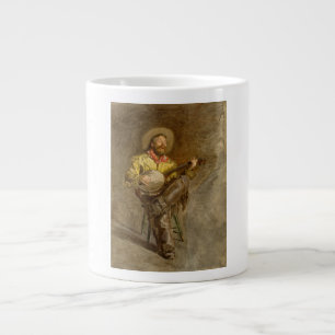 Grande Tasse Cow-boy Chanteur Jouant du Banjo Ouest Espagnol